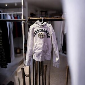 Abercrombie Juniors White Hoodie